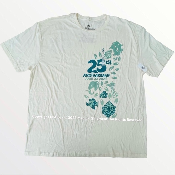 Disney Parks - Animal Kingdom - 25th Anniversary Commemorative Shirt - Picture 1 of 4